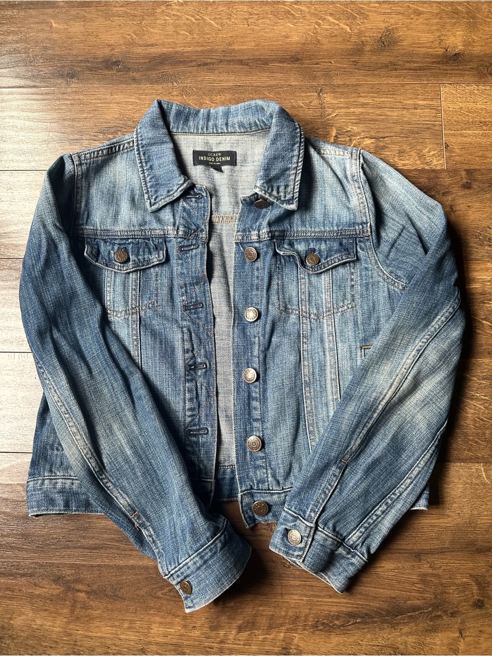 J. Crew Indigo Denim Jacket - Light Wash Blue